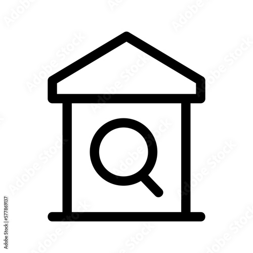 home search icon or logo isolated sign symbol vector illustration - high quality black style vector icons 