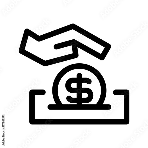 money protection icon or logo isolated sign symbol vector illustration - high quality black style vector icons
