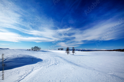 雪原と雲（中標津町） © itoh masako