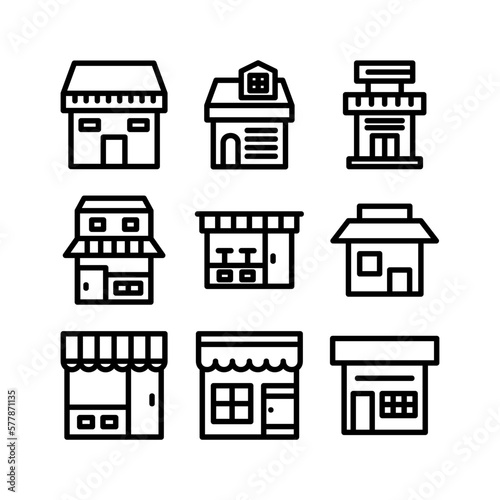shop icon or logo isolated sign symbol vector illustration - high quality black style vector icons
