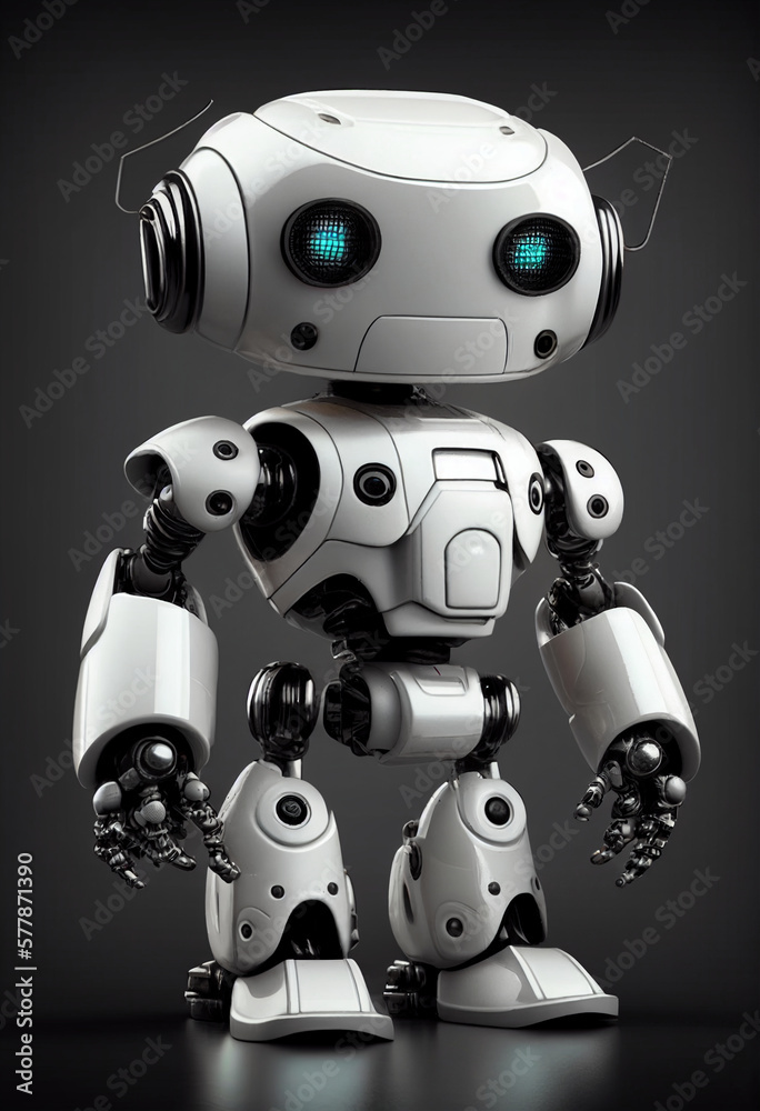 Android robot. Generative AI illustration Android robot. Generative AI illustration