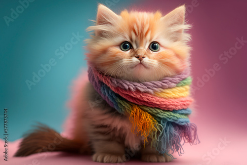A kitten that celebrates diversity: love without prejudice Generative AI © SnapVault