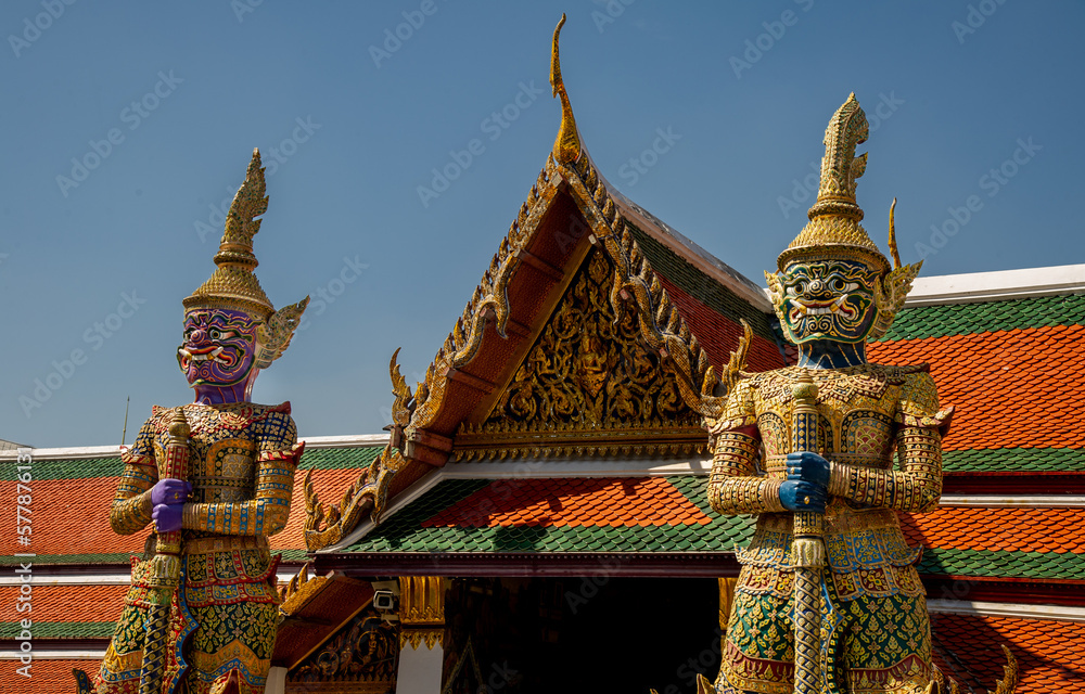 Demon Guardian Wat Phra Kaew Grand Palace Bangkok Demon Guardian Wat Phra Kaew Grand Palace Bangkok