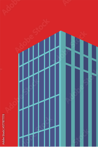 minimalist abstract architecture vector graphic 