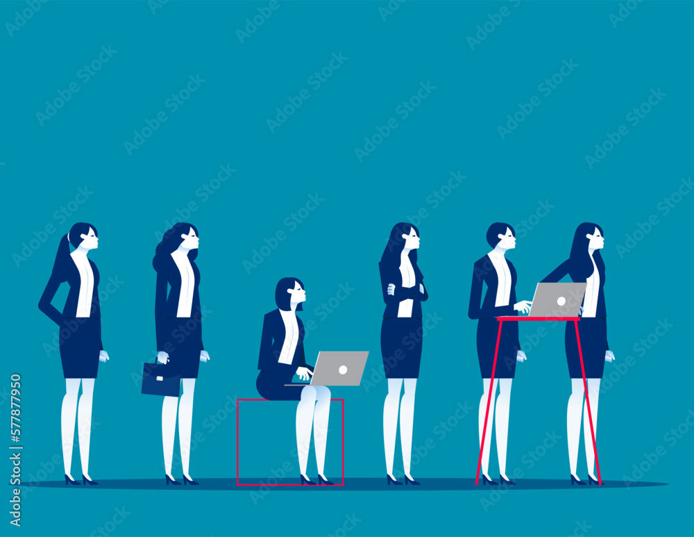 Business persentationn and marketing material. Business team vector illustration Business persentationn and marketing material. Business team vector illustration