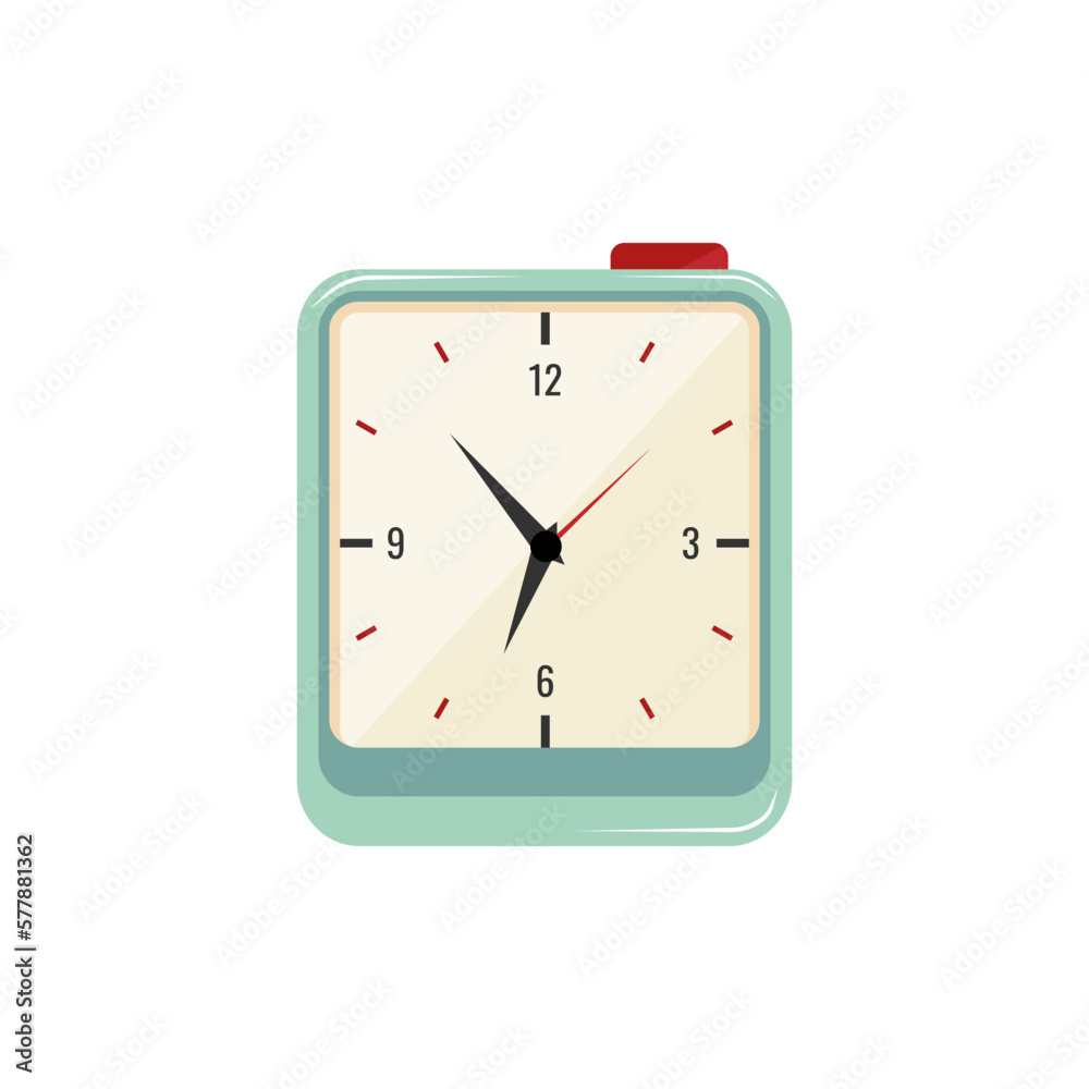 Vector illustration of a modern alarm clock Vector illustration of a modern alarm clock