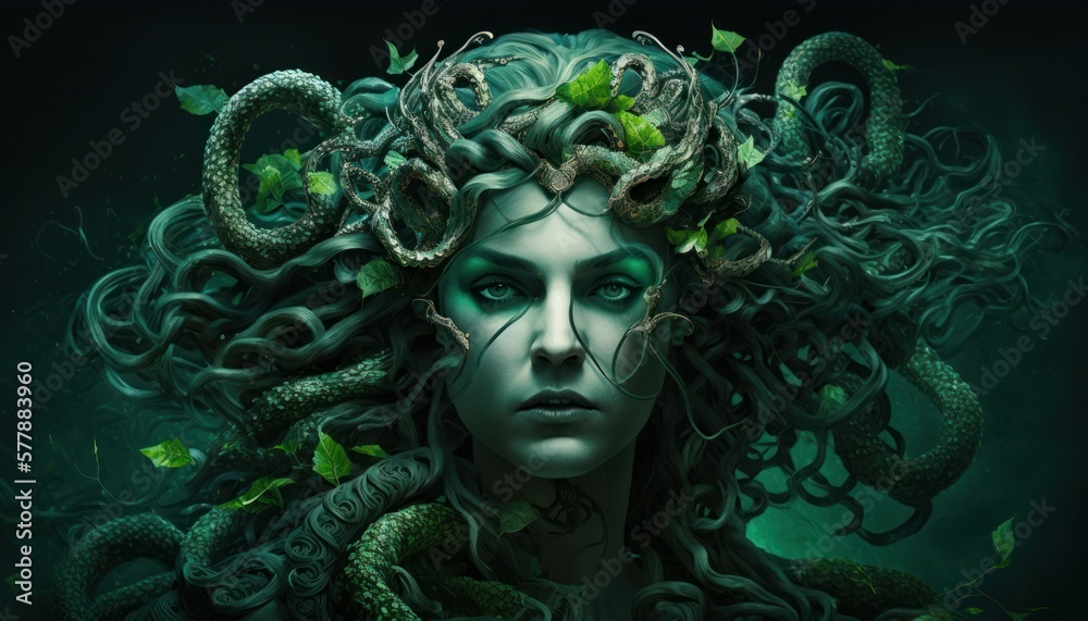 Beautiful Saint Patrick's Day Parade Celebrating Cute Creatures and Nature: Animal Medusa Cinematic in Festive Green Attire Celebration of Irish Culture and Happiness (generative AI)