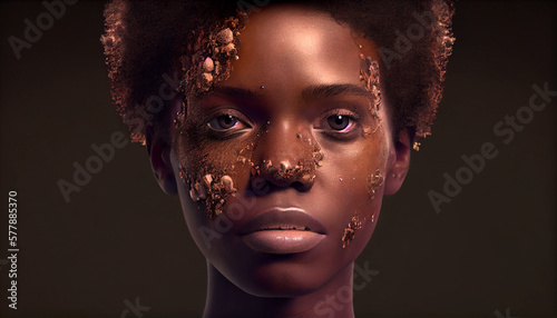 Cosmetic  skin care  Skin repair microbiome illustration vector  skin treatment graphic by generative AI