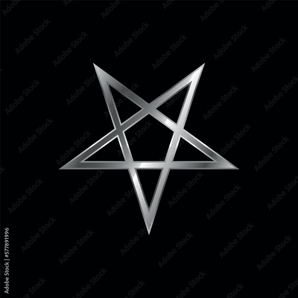 Silver Star Decorative Icon Vector Template Silver Star Decorative Icon Vector Template