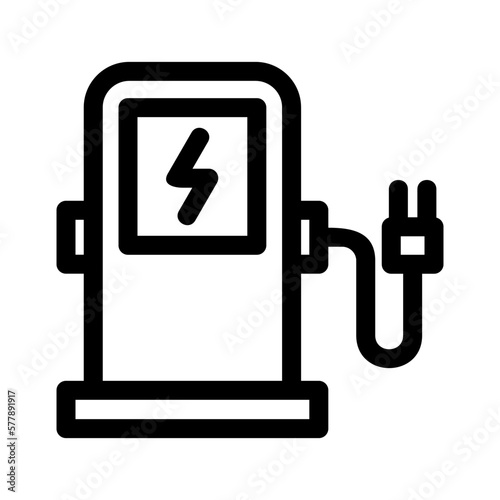 charging station icon or logo isolated sign symbol vector illustration - high quality black style vector icons
