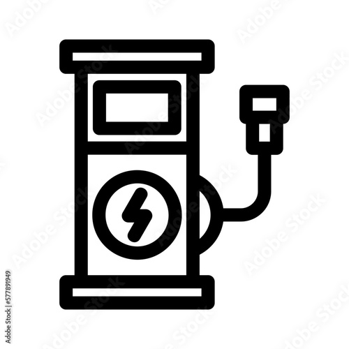 charging station icon or logo isolated sign symbol vector illustration - high quality black style vector icons 