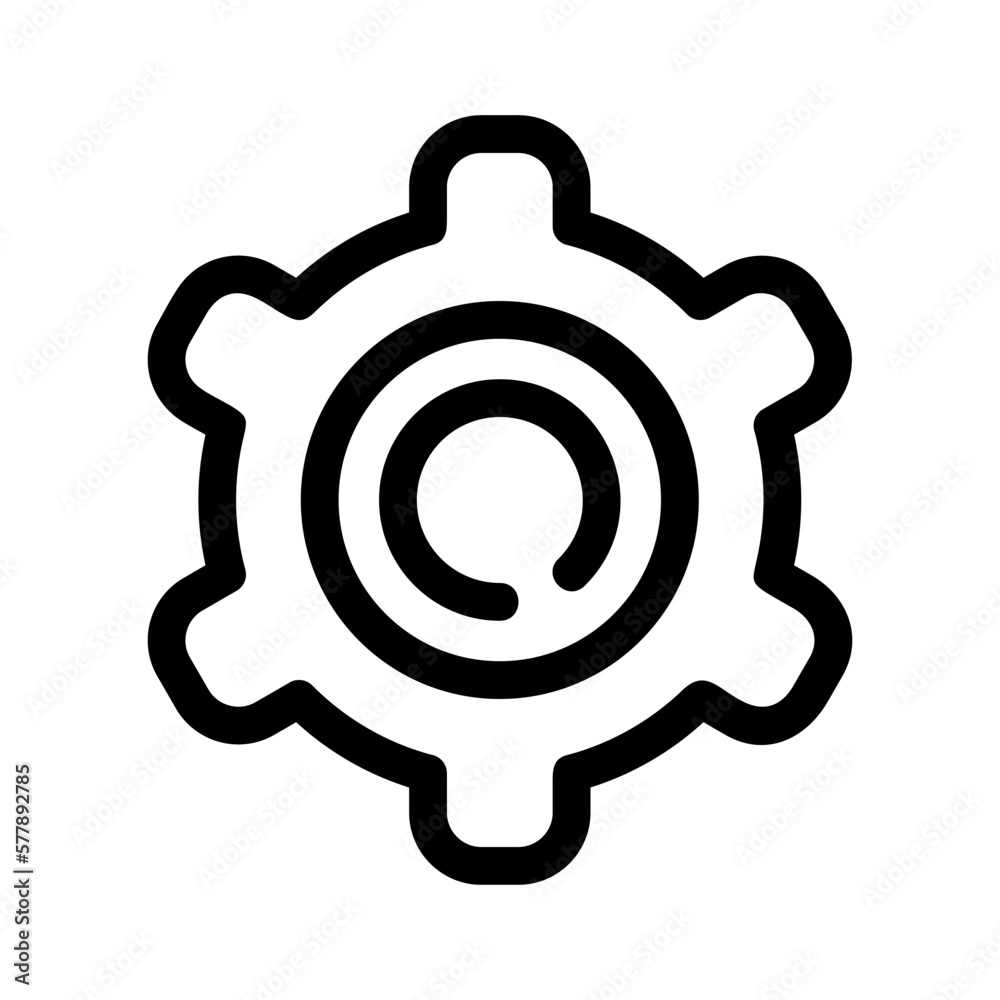 gear icon or logo isolated sign symbol vector illustration - high-quality black style vector icons

