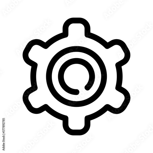 gear icon or logo isolated sign symbol vector illustration - high-quality black style vector icons 