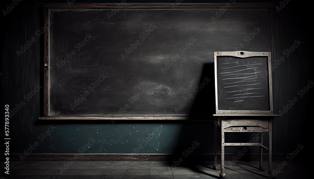 Empty blackboard Teachers Day and the importance of educators Teachers ...