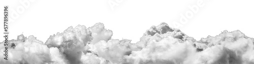white clouds isolated on transparent png