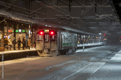 冬の小樽駅  北海道小樽市