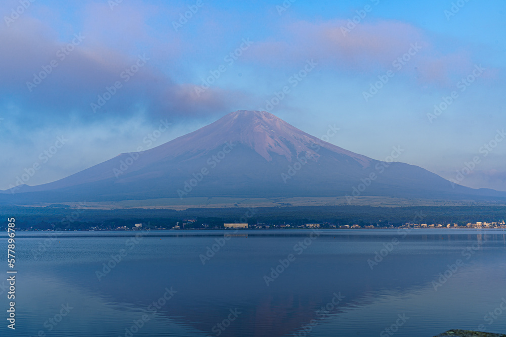 山中湖　逆さ富士