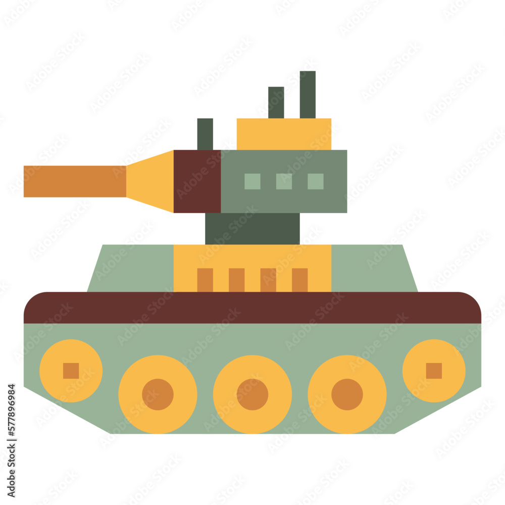tank flat icon style tank flat icon style