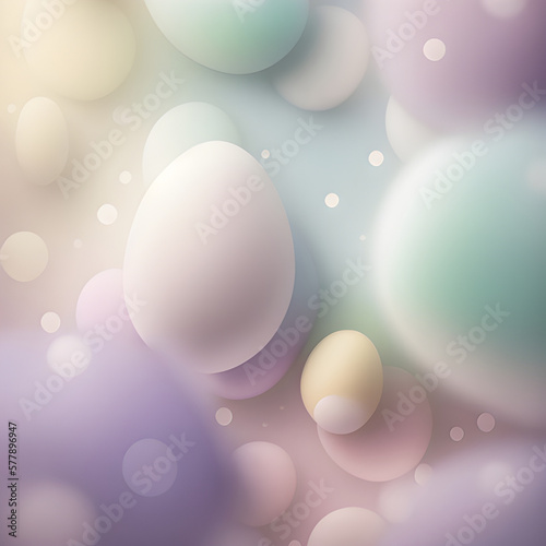 Easter background illustration in pastel colors