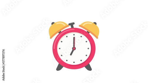 red alarm clock Ring alarm notifications in the morning.