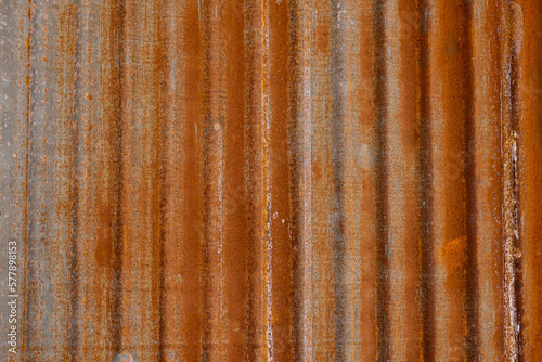 Old Rusted galvanized iron plate for background and texture