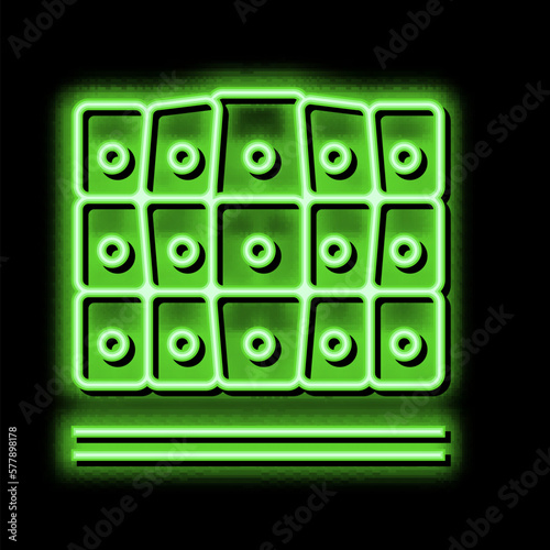 toxoplasmosis disease neon glow icon illustration