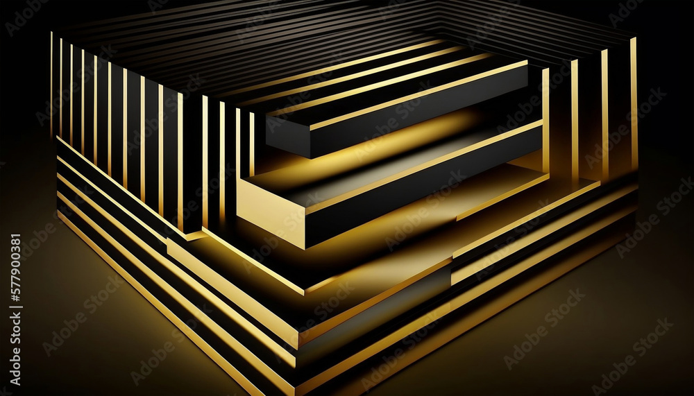 Obraz premium abstract 3d background, Generative AI
