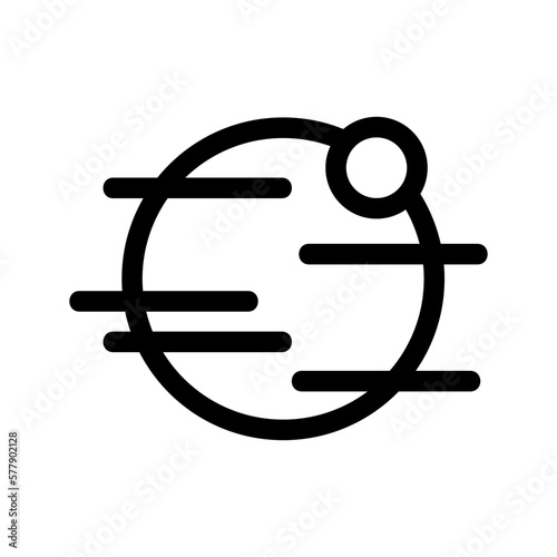 
planet icon or logo isolated sign symbol vector illustration - high quality black style vector icons
