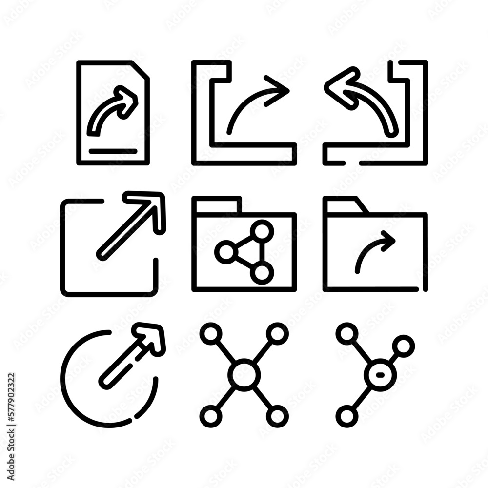 Fototapeta premium share icon or logo isolated sign symbol vector illustration - high quality black style vector icons 