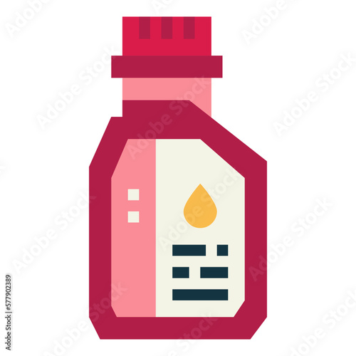 engine oil flat icon style