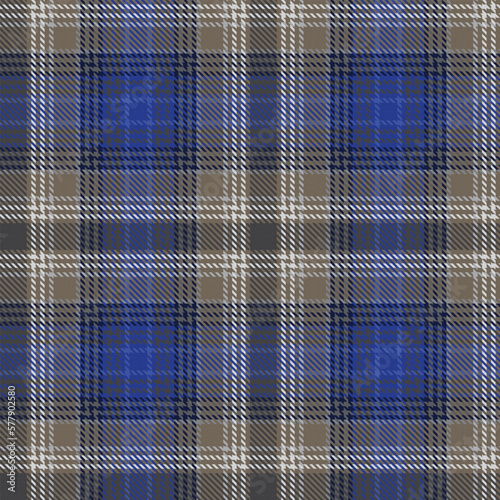 Blue Ombre Plaid textured Seamless Pattern