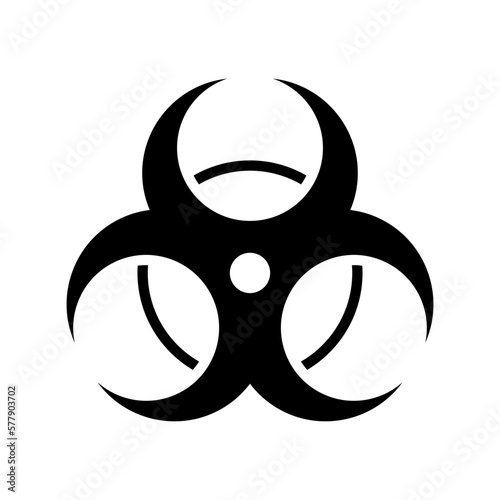 biological hazard icon or logo isolated sign symbol vector illustration - high quality black style vector icons

