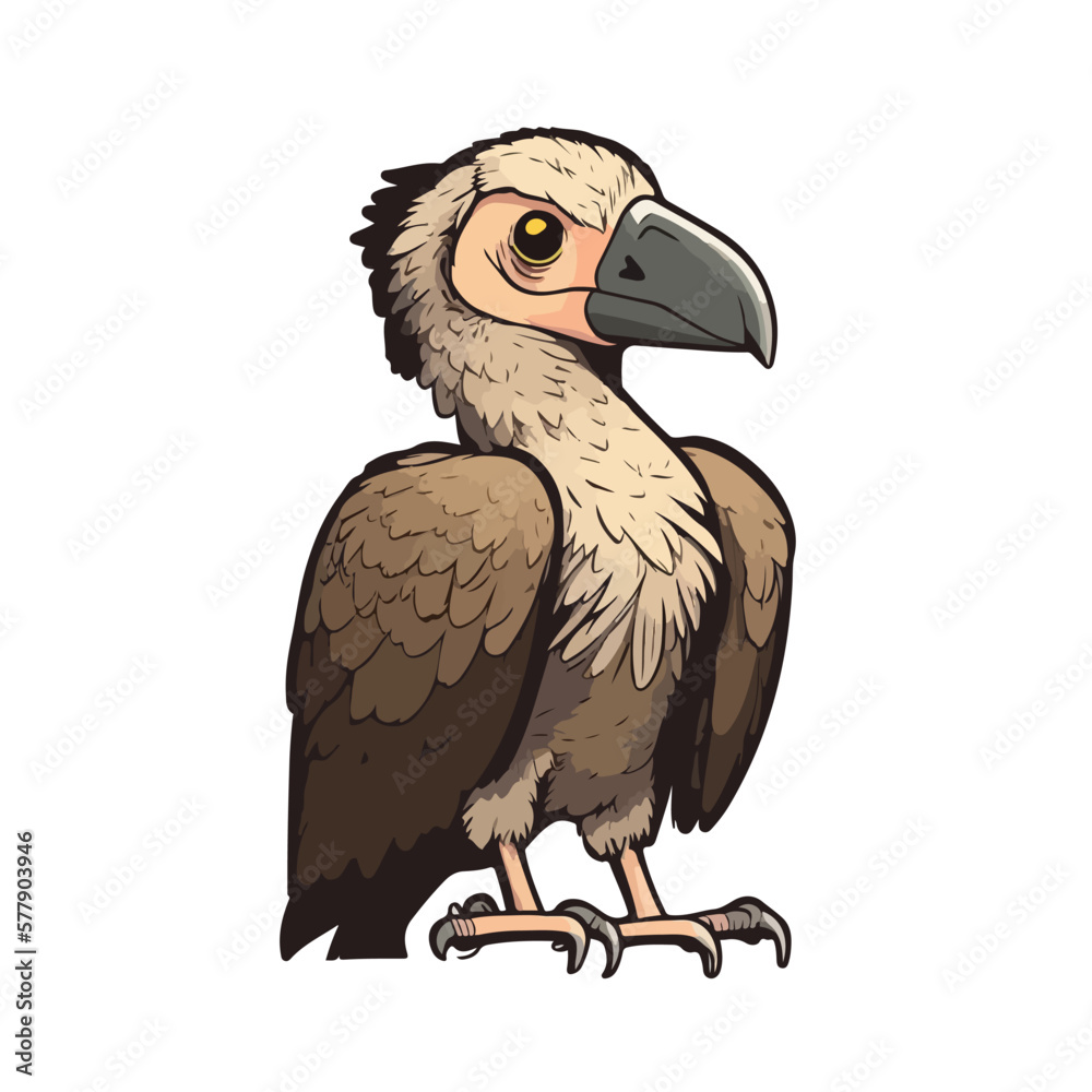 cute vulture cartoon style cute vulture cartoon style