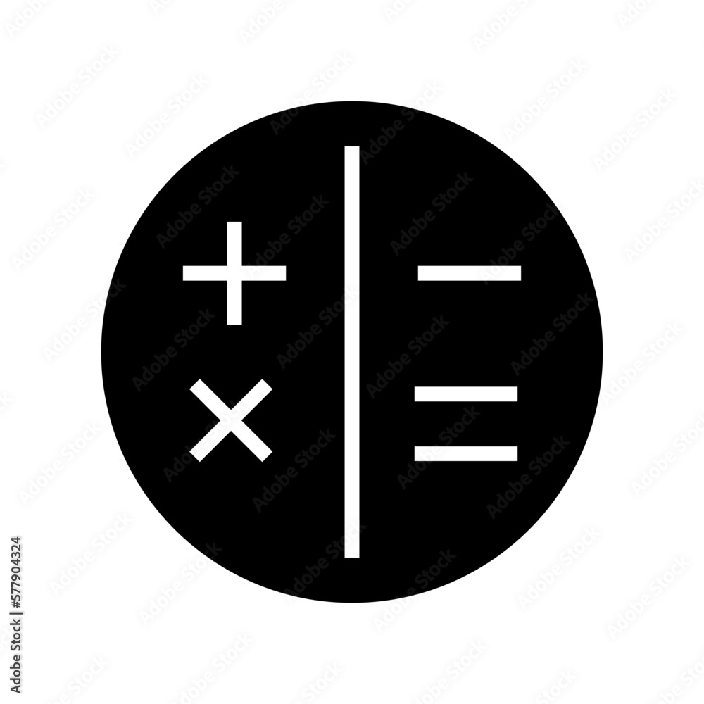 Obraz premium calculations icon or logo isolated sign symbol vector illustration - high quality black style vector icons 