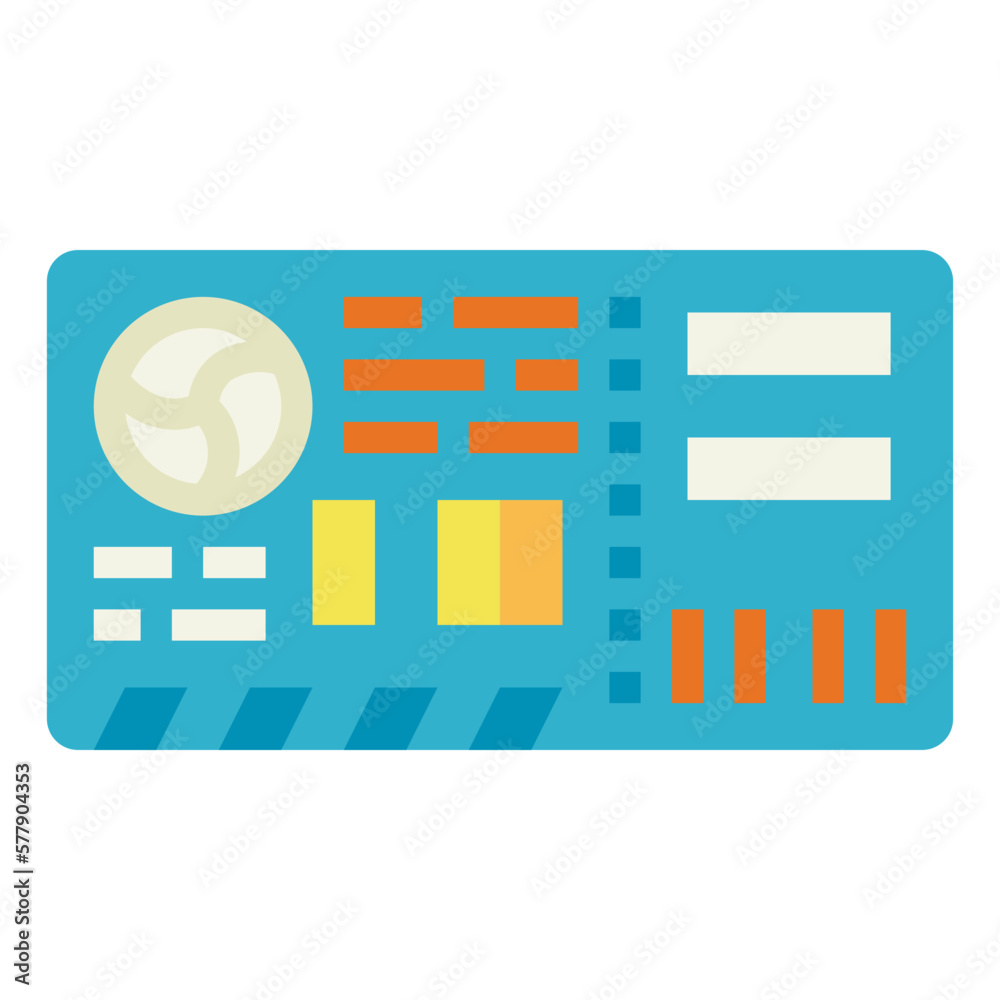ticket flat icon style ticket flat icon style