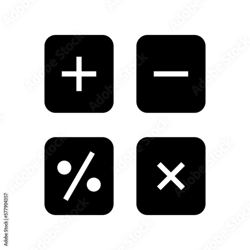 calculations icon or logo isolated sign symbol vector illustration - high quality black style vector icons 