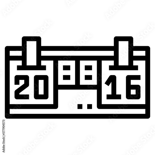 scoreboard line icon style