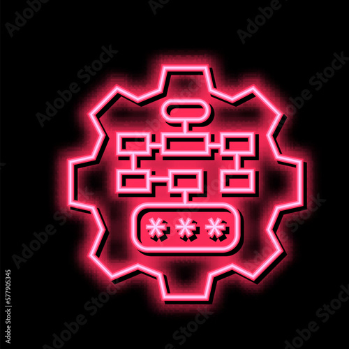multilevel password color icon vector illustration sign