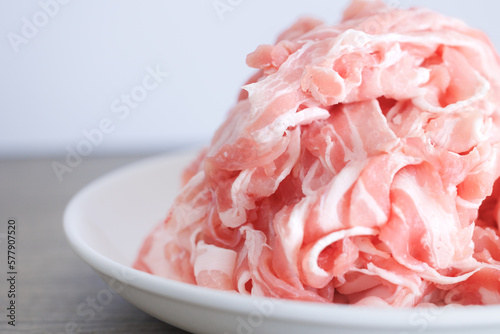 Wallpaper Mural 山積みの豚バラ肉のスライス Torontodigital.ca