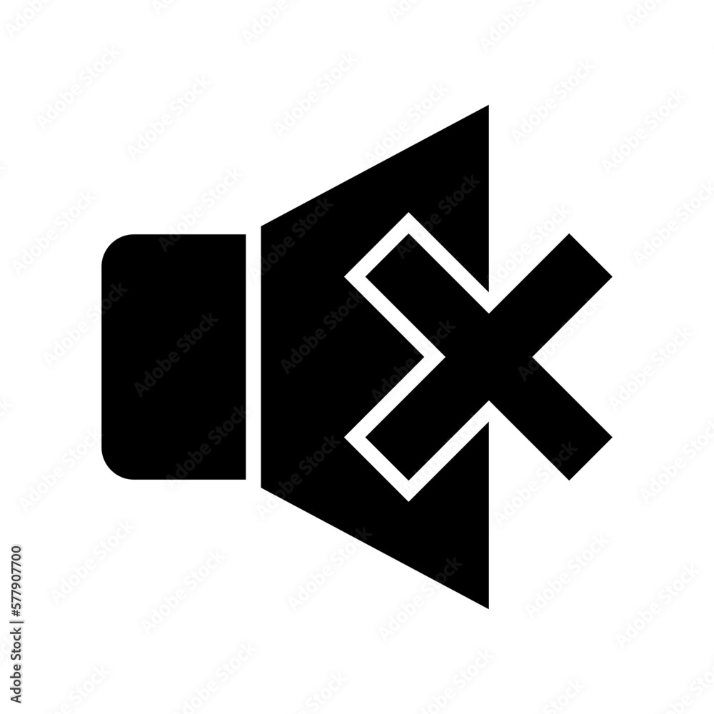 Obraz premium silent icon or logo isolated sign symbol vector illustration - high quality black style vector icons 