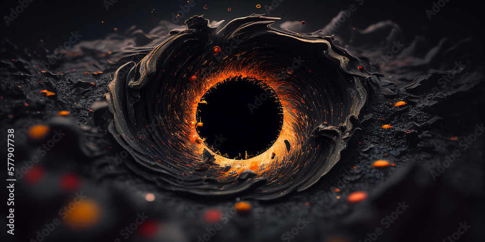 black hole 8th dimensional space fractal Cinematic lighting hd ...
