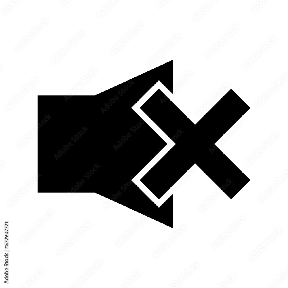 Obraz premium silent icon or logo isolated sign symbol vector illustration - high quality black style vector icons 