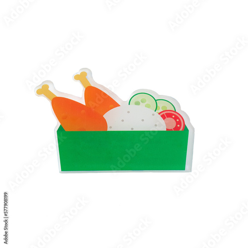 A colorful food shaped fridge magnets