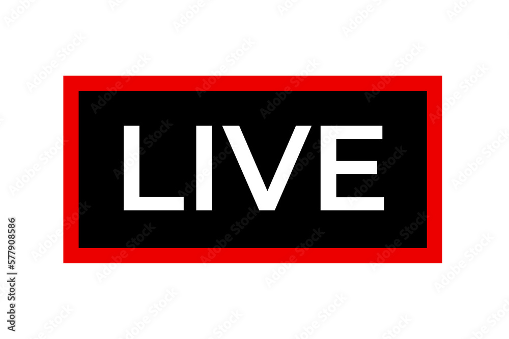 Live symbol transparant background design element for new live streaming Live symbol transparant background design element for new live streaming