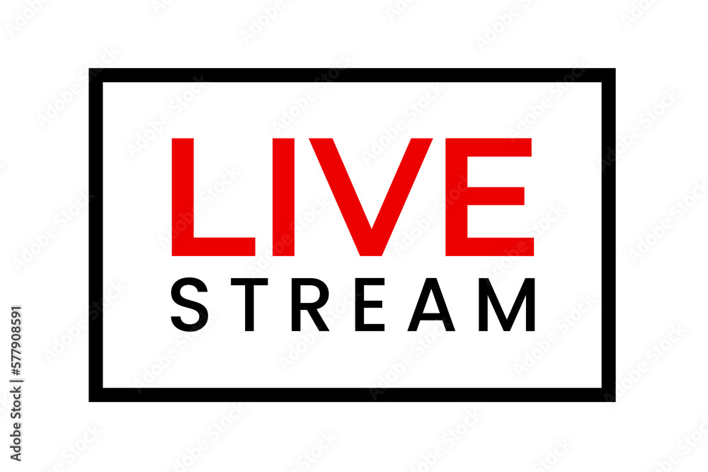 Live icon element design lettering red color live stream icon Live icon element design lettering red color live stream icon