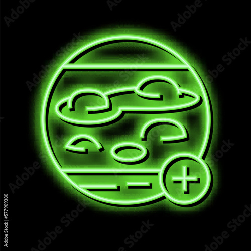 blistering disease clinic neon glow icon illustration