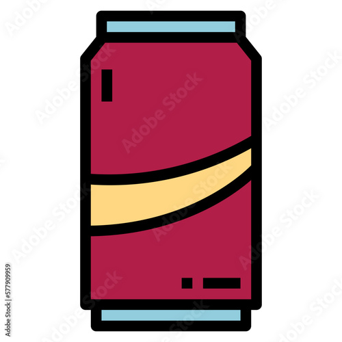 cola filled outline icon style