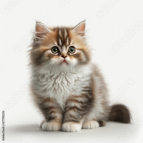 portrait of an adorable cat generative AI