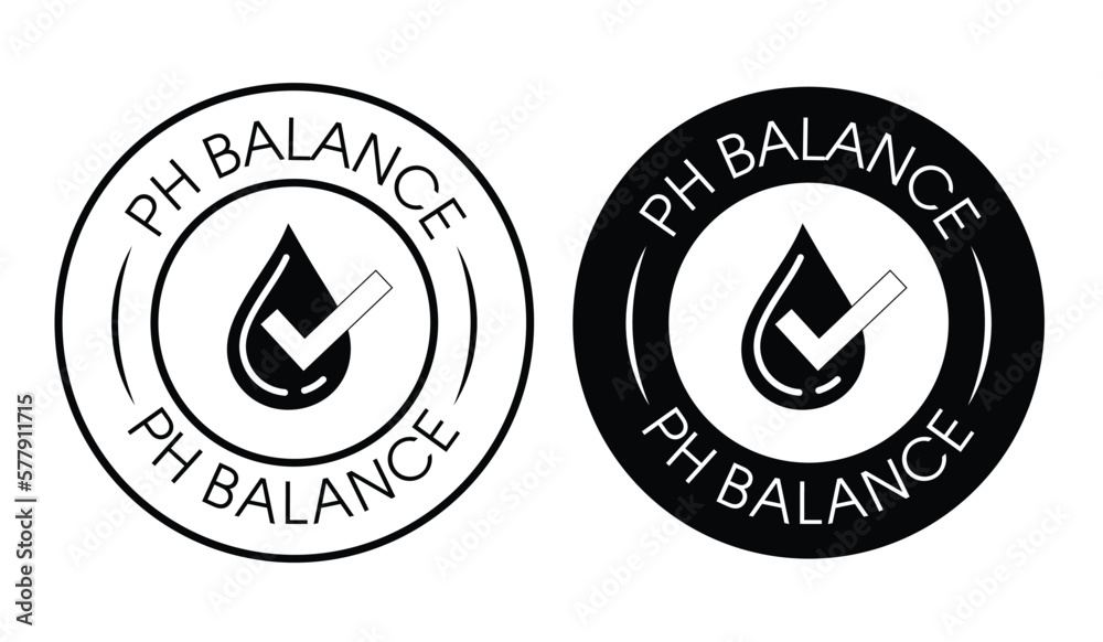 PH balance abstract. ph balance rounded stamp template, black in color PH balance abstract. ph balance rounded stamp template, black in color