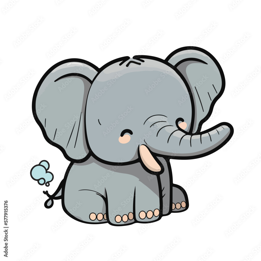 cute elephant cartoon style cute elephant cartoon style